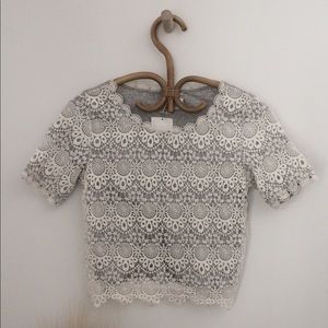 Lace crop top NWT